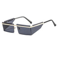 Rectangle Sunglasses Frameless Glasses Classic New Small Rimless Sunglasses For Women New Fashionable Square Sunglasses For Men New Eyewear Retro Rectangle Shape Glasses For Female In New Shades -Sunglasses- Melted Glam LLC