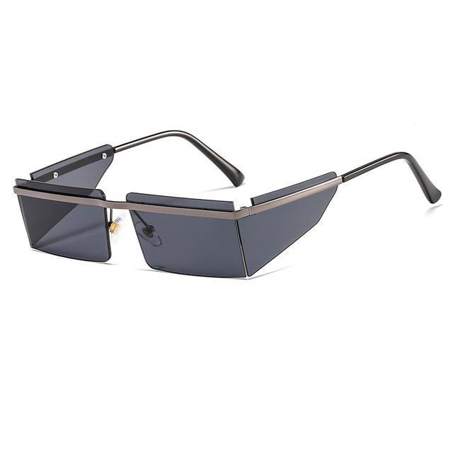 Rectangle Sunglasses Frameless Glasses Classic New Small Rimless Sunglasses For Women New Fashionable Square Sunglasses For Men New Eyewear Retro Rectangle Shape Glasses For Female In New Shades -Sunglasses- Melted Glam LLC