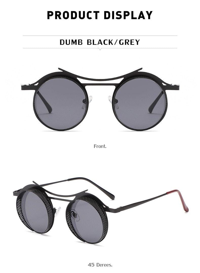 Retro Metal Round Circle Frame Sunglasses For Men New Fashionable New Round Shape Style Glasses For Women New Vintage Luxury Style Retro Sunglasses -Sunglasses- Melted Glam LLC