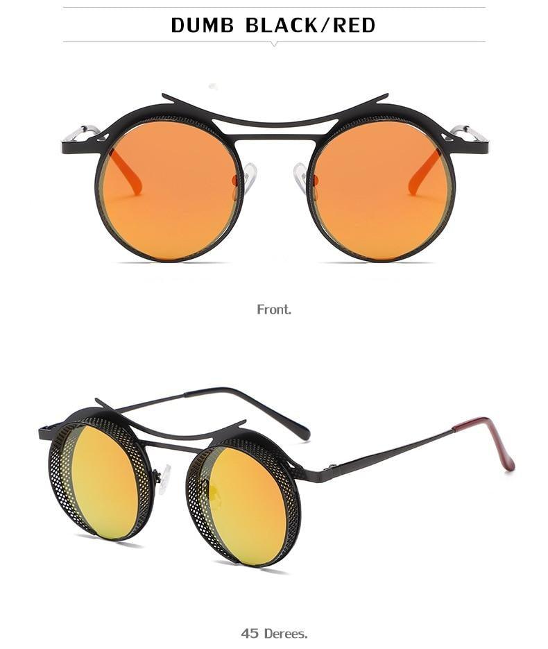Retro Metal Round Circle Frame Sunglasses For Men New Fashionable New Round Shape Style Glasses For Women New Vintage Luxury Style Retro Sunglasses -Sunglasses- Melted Glam LLC