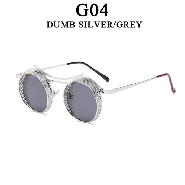 Retro Metal Round Circle Frame Sunglasses For Men New Fashionable New Round Shape Style Glasses For Women New Vintage Luxury Style Retro Sunglasses -Sunglasses- Melted Glam LLC