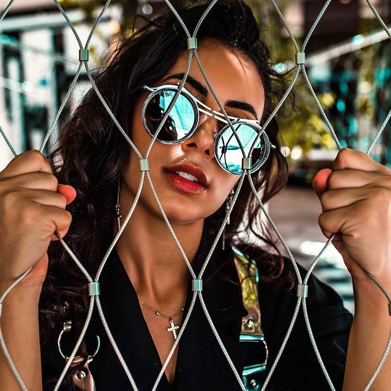 Retro Metal Round Circle Frame Sunglasses For Men New Fashionable New Round Shape Style Glasses For Women New Vintage Luxury Style Retro Sunglasses -Sunglasses- Melted Glam LLC