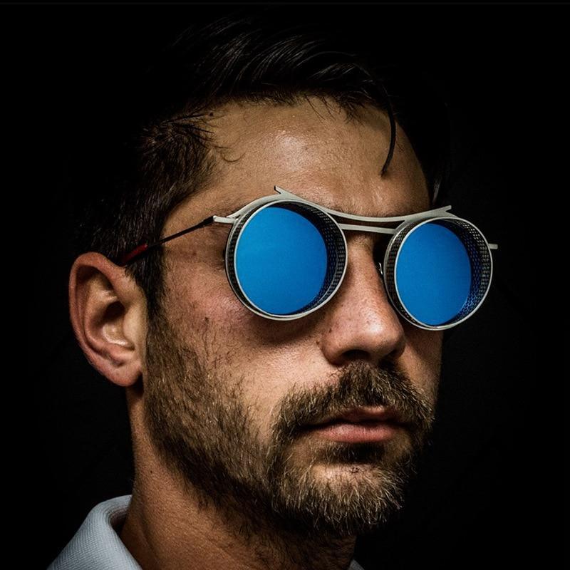 Retro Metal Round Circle Frame Sunglasses For Men New Fashionable New Round Shape Style Glasses For Women New Vintage Luxury Style Retro Sunglasses -Sunglasses- Melted Glam LLC
