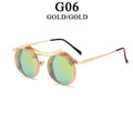 Retro Metal Round Circle Frame Sunglasses For Men New Fashionable New Round Shape Style Glasses For Women New Vintage Luxury Style Retro Sunglasses -Sunglasses- Melted Glam LLC