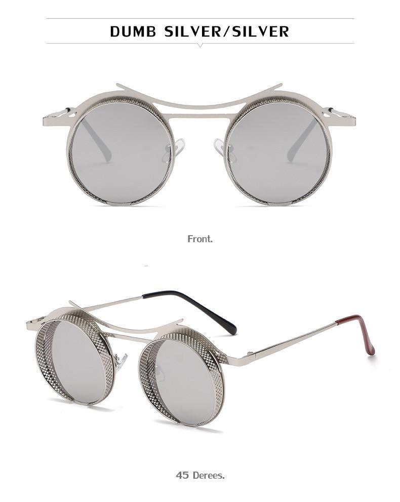 Retro Metal Round Circle Frame Sunglasses For Men New Fashionable New Round Shape Style Glasses For Women New Vintage Luxury Style Retro Sunglasses -Sunglasses- Melted Glam LLC