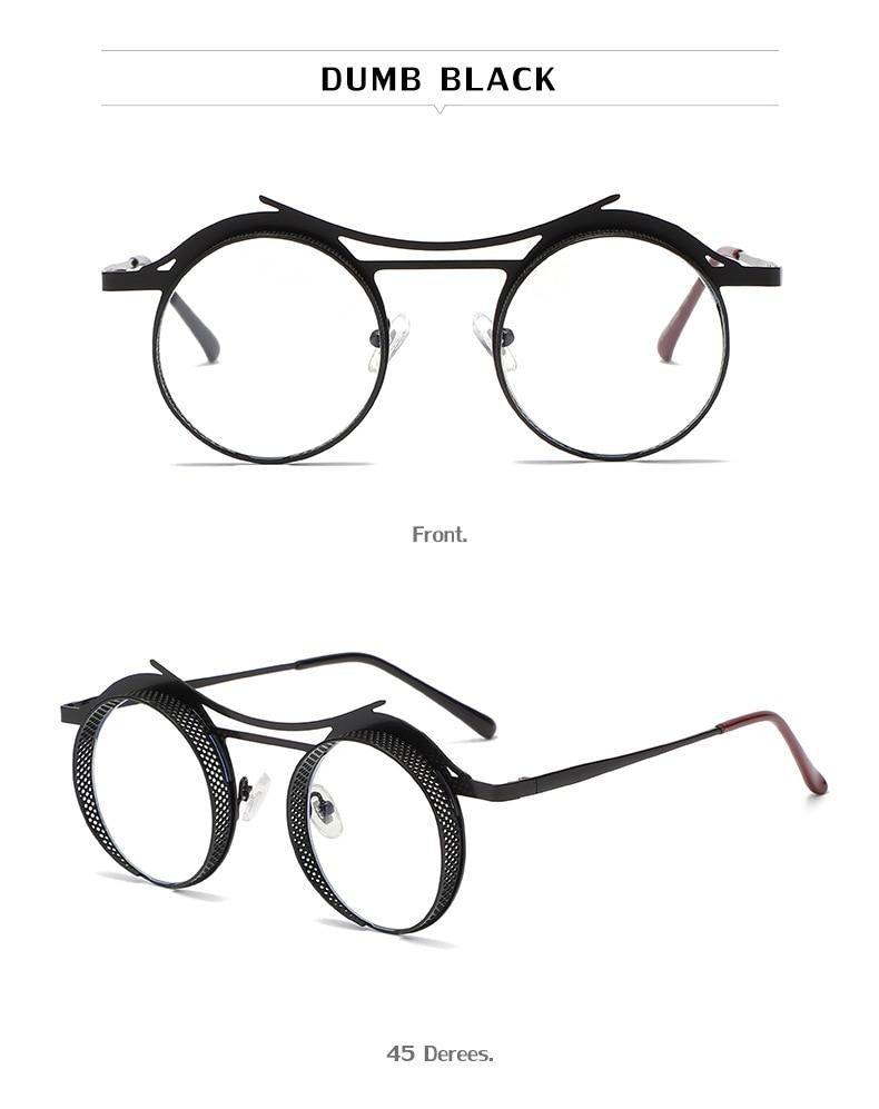 Retro Metal Round Circle Frame Sunglasses For Men New Fashionable New Round Shape Style Glasses For Women New Vintage Luxury Style Retro Sunglasses -Sunglasses- Melted Glam LLC