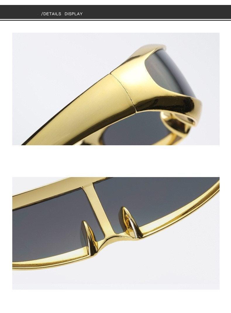Retro Polarized Sports Sunglasses Shape Glasses For Men Luxury Colorful Frames Sunglasses For Women Eyewear Vintage Style Fashionable Sun Glasses -sunglasses- Melted Glam LLC