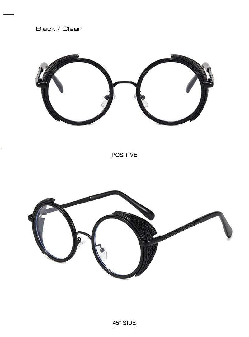 Round Sunglasses for Men Women Retro Design Colorful Sunglasses For Women Vintage Style Sunglasses In Punk Shades Metal Frame 100% UV Blocking Lens -sunglasses- Melted Glam LLC