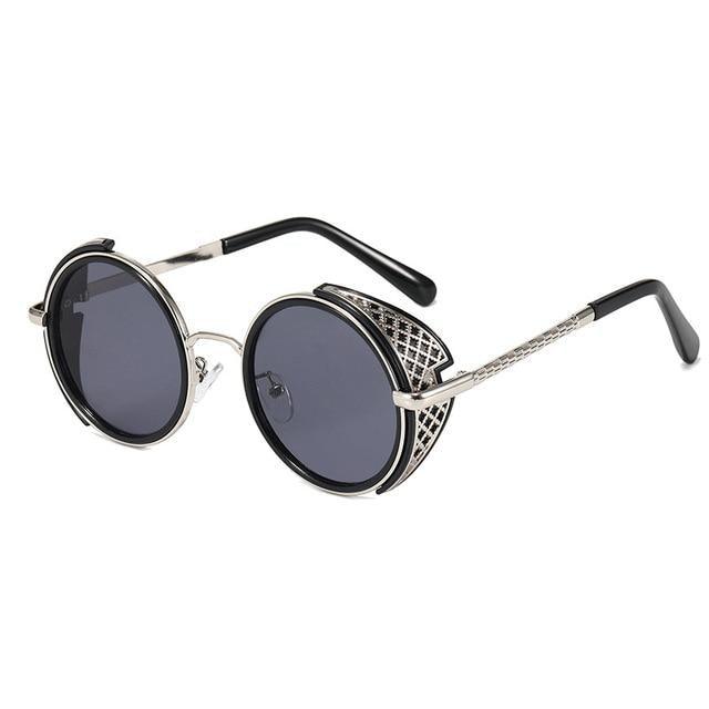 Round Sunglasses for Men Women Retro Design Colorful Sunglasses For Women Vintage Style Sunglasses In Punk Shades Metal Frame 100% UV Blocking Lens -sunglasses- Melted Glam LLC