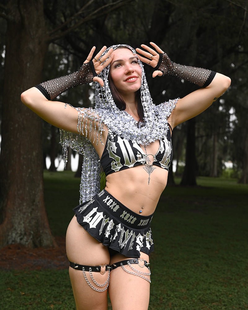 Silver Sequin Scarf -Accessory- Melted Glam LLC