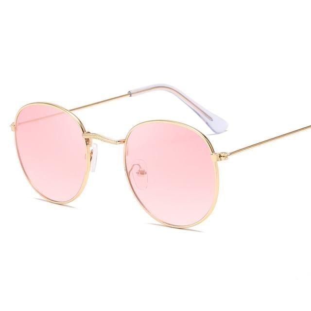 Small Round Polarized Sunglasses for Women Men Classic Vintage Retro Shades UV400 Luxury Oval Shape Sunglasses For Women New Branded Style Eyewear For Women/Men New Small Round Shape Glasses -Sunglasses- Melted Glam LLC