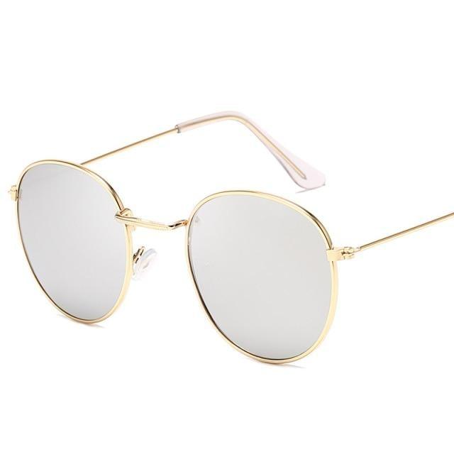 Small Round Polarized Sunglasses for Women Men Classic Vintage Retro Shades UV400 Luxury Oval Shape Sunglasses For Women New Branded Style Eyewear For Women/Men New Small Round Shape Glasses -Sunglasses- Melted Glam LLC