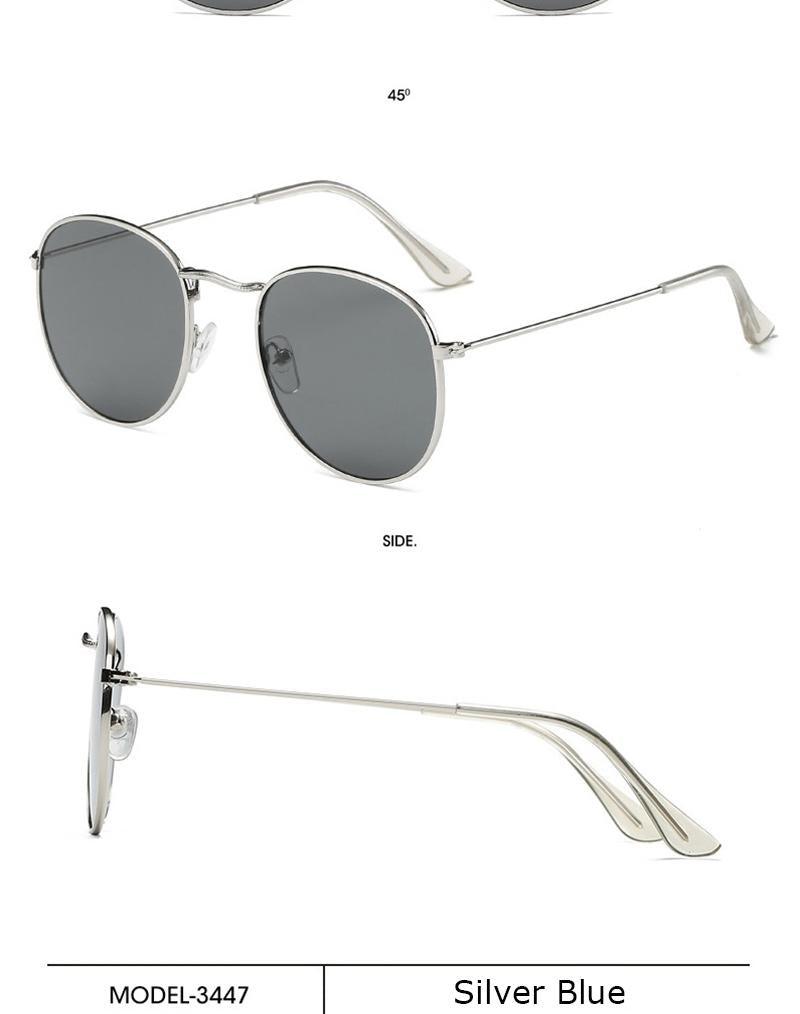 Small Round Polarized Sunglasses for Women Men Classic Vintage Retro Shades UV400 Luxury Oval Shape Sunglasses For Women New Branded Style Eyewear For Women/Men New Small Round Shape Glasses -Sunglasses- Melted Glam LLC