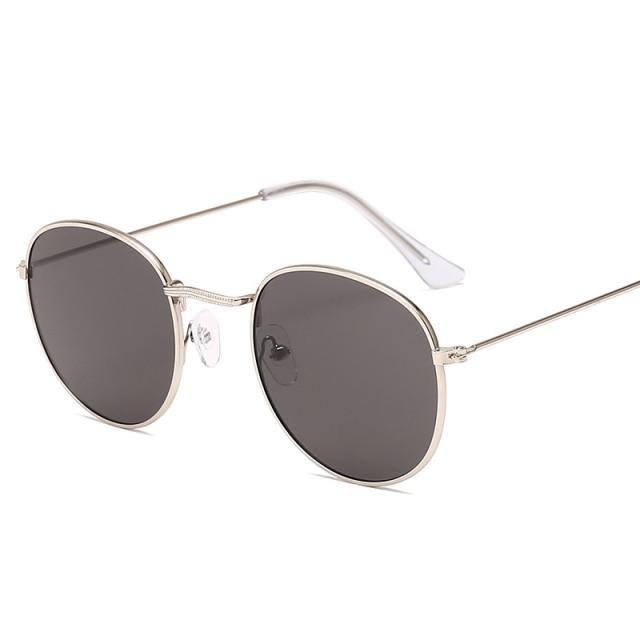 Small Round Polarized Sunglasses for Women Men Classic Vintage Retro Shades UV400 Luxury Oval Shape Sunglasses For Women New Branded Style Eyewear For Women/Men New Small Round Shape Glasses -Sunglasses- Melted Glam LLC