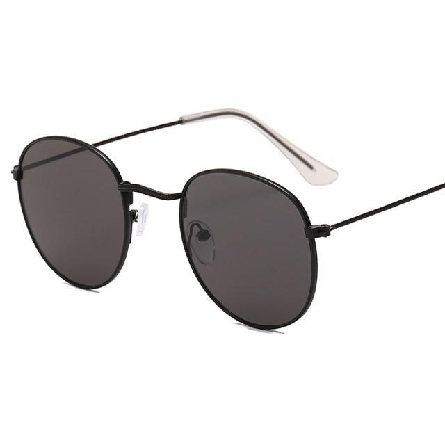 Small Round Polarized Sunglasses for Women Men Classic Vintage Retro Shades UV400 Luxury Oval Shape Sunglasses For Women New Branded Style Eyewear For Women/Men New Small Round Shape Glasses -Sunglasses- Melted Glam LLC