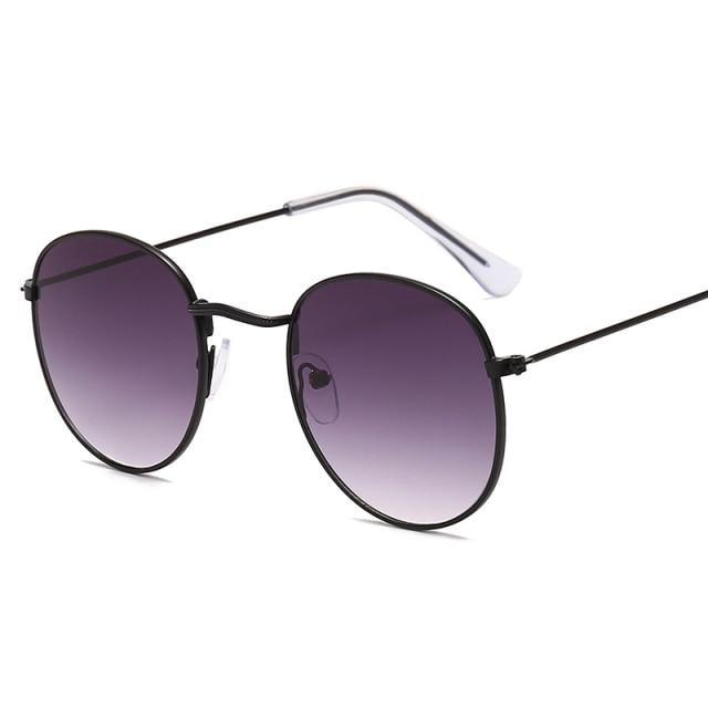 Small Round Polarized Sunglasses for Women Men Classic Vintage Retro Shades UV400 Luxury Oval Shape Sunglasses For Women New Branded Style Eyewear For Women/Men New Small Round Shape Glasses -Sunglasses- Melted Glam LLC