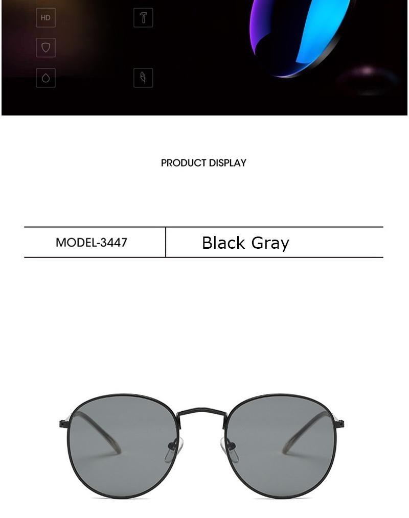 Small Round Polarized Sunglasses for Women Men Classic Vintage Retro Shades UV400 Luxury Oval Shape Sunglasses For Women New Branded Style Eyewear For Women/Men New Small Round Shape Glasses -Sunglasses- Melted Glam LLC