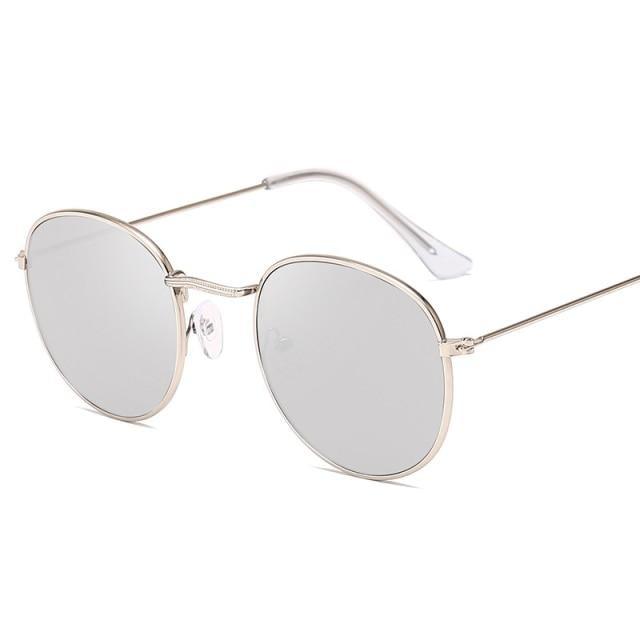 Small Round Polarized Sunglasses for Women Men Classic Vintage Retro Shades UV400 Luxury Oval Shape Sunglasses For Women New Branded Style Eyewear For Women/Men New Small Round Shape Glasses -Sunglasses- Melted Glam LLC