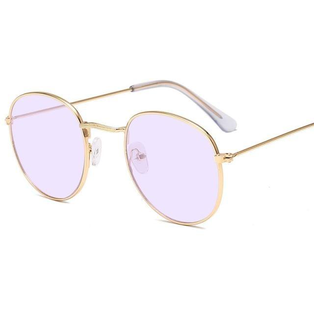 Small Round Polarized Sunglasses for Women Men Classic Vintage Retro Shades UV400 Luxury Oval Shape Sunglasses For Women New Branded Style Eyewear For Women/Men New Small Round Shape Glasses -Sunglasses- Melted Glam LLC