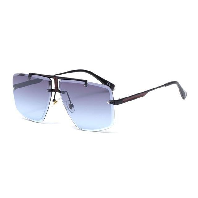 Square Sunglasses for Men Classic Oversized Sun Glasses Men And Women New Fashionable Street Snap Style New Frameless Sunglasses New Popular Square Shape Sunglasses For Men & Women -sunglasses- Melted Glam LLC