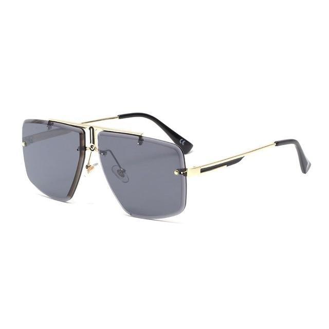Square Sunglasses for Men Classic Oversized Sun Glasses Men And Women New Fashionable Street Snap Style New Frameless Sunglasses New Popular Square Shape Sunglasses For Men & Women -sunglasses- Melted Glam LLC