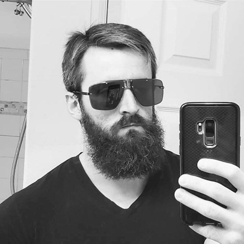 Square Sunglasses for Men Classic Oversized Sun Glasses Men And Women New Fashionable Street Snap Style New Frameless Sunglasses New Popular Square Shape Sunglasses For Men & Women -sunglasses- Melted Glam LLC