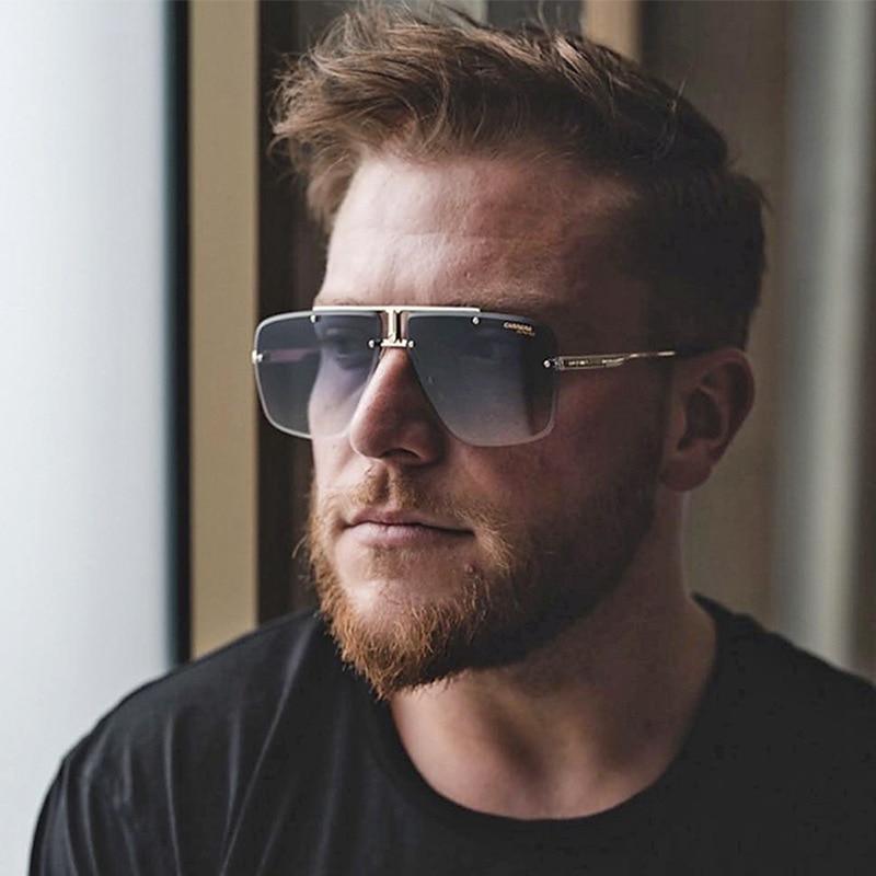 Square Sunglasses for Men Classic Oversized Sun Glasses Men And Women New Fashionable Street Snap Style New Frameless Sunglasses New Popular Square Shape Sunglasses For Men & Women -sunglasses- Melted Glam LLC