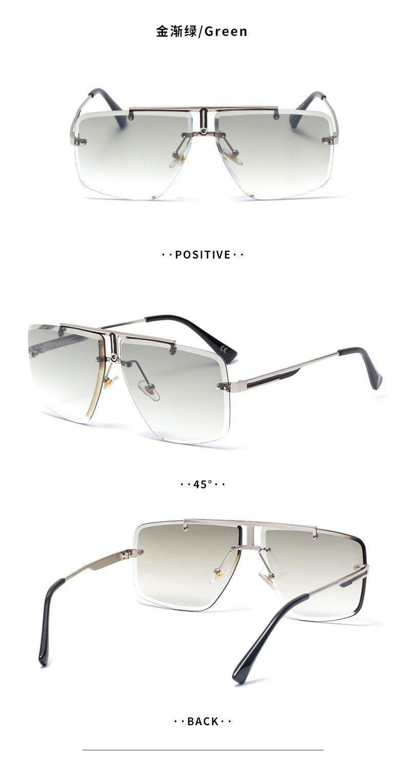 Square Sunglasses for Men Classic Oversized Sun Glasses Men And Women New Fashionable Street Snap Style New Frameless Sunglasses New Popular Square Shape Sunglasses For Men & Women -sunglasses- Melted Glam LLC