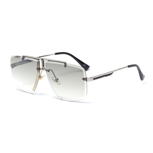 Square Sunglasses for Men Classic Oversized Sun Glasses Men And Women New Fashionable Street Snap Style New Frameless Sunglasses New Popular Square Shape Sunglasses For Men & Women -sunglasses- Melted Glam LLC