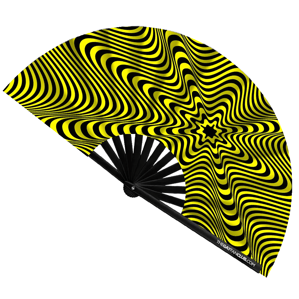Stranger Danger Fan (UV) -Hand Fan- Melted Glam LLC