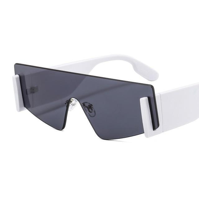 Stylish Big Rimless Classic Sunglasses In Square Shape For Women & Men New Oversize & Retro Style Sunglasses Rectangle Shape Eyewear Shades Oversized Fashion Sunglasses For Women -Sunglasses- Melted Glam LLC
