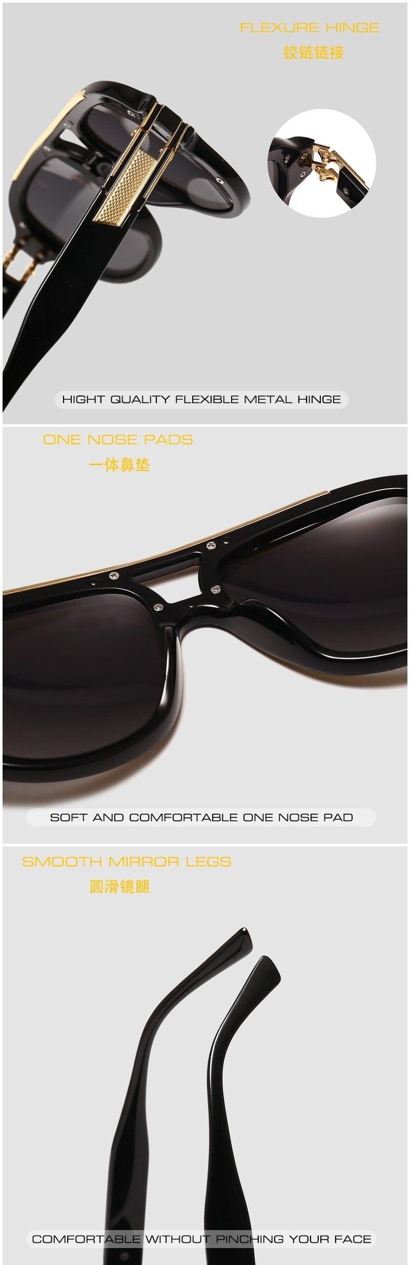 Sunglasses for Men Oversize Classic Shades Luxury & Popular Men Designer Sunglasses More Glamour & Classy Fashionable Sun Glasses For Men New Stylish & Vintage Sunglasses -sunglasses- Melted Glam LLC