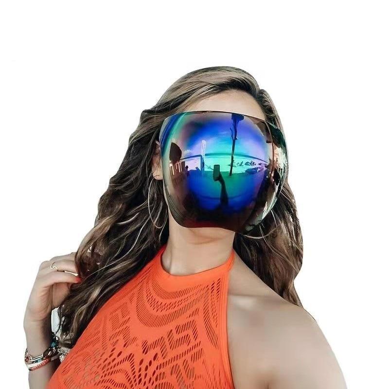 Sunglasses Full Face Cover Stylish Glasses New Protective Face-Shield Full Cover Glasses Sunglasses Anti-Spray Mask Protective Glass Sunglasses For Men & Women -sunglasses- Melted Glam LLC