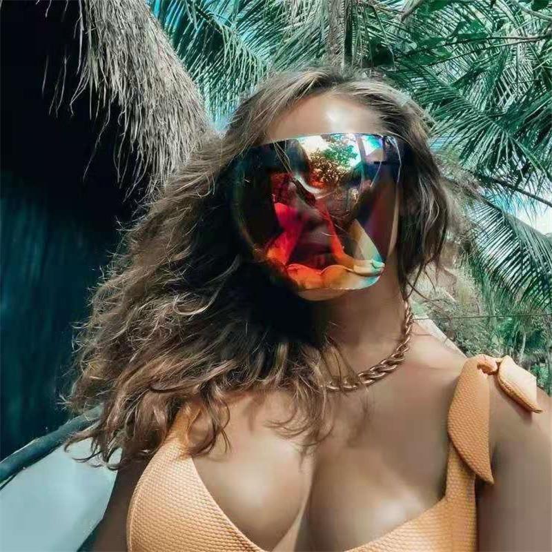 Sunglasses Full Face Cover Stylish Glasses New Protective Face-Shield Full Cover Glasses Sunglasses Anti-Spray Mask Protective Glass Sunglasses For Men & Women -sunglasses- Melted Glam LLC