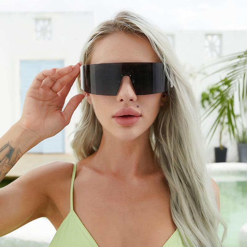The New Sports Polarized Sunglasses UV400 Outdoor Cycling Glasses Sunglasses For Women & Men New Blue Frame Rimless Rectangle Shape Sun Glasses For Unisex Design New Mirrored Wind Proof Sport Eyeglasses For Sunglasses -sunglasses- Melted Glam LLC