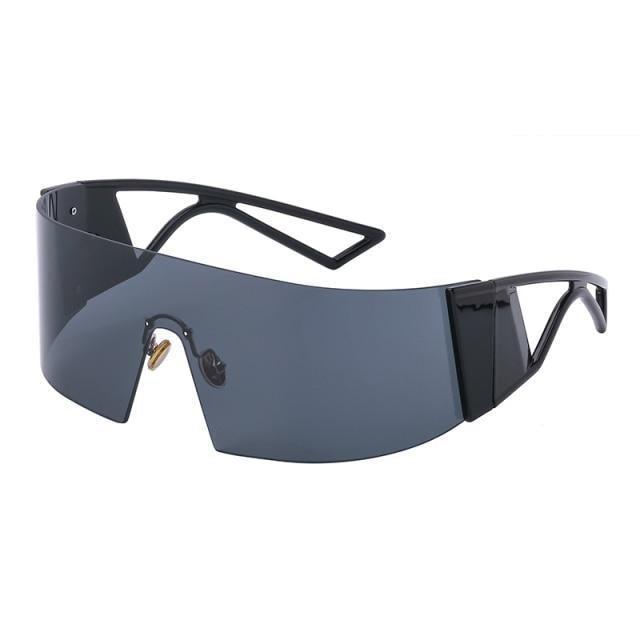 The New Sports Polarized Sunglasses UV400 Outdoor Cycling Glasses Sunglasses For Women & Men New Blue Frame Rimless Rectangle Shape Sun Glasses For Unisex Design New Mirrored Wind Proof Sport Eyeglasses For Sunglasses -sunglasses- Melted Glam LLC