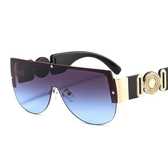 Trendy Sunglasses For Women Stylish Fashionable Shield Sunglasses For Women & Men New Luxury Gradients & Classic Lens For Women & Men New Square Shape Women's Round Sunglasses - sunglasses- Melted Glam LLC