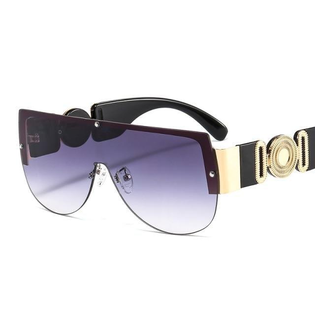 Trendy Sunglasses For Women Stylish Fashionable Shield Sunglasses For Women & Men New Luxury Gradients & Classic Lens For Women & Men New Square Shape Women's Round Sunglasses - sunglasses- Melted Glam LLC