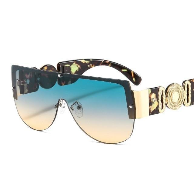Trendy Sunglasses For Women Stylish Fashionable Shield Sunglasses For Women & Men New Luxury Gradients & Classic Lens For Women & Men New Square Shape Women's Round Sunglasses - sunglasses- Melted Glam LLC