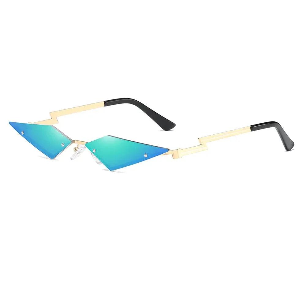 Unisex Elegant Diamond Shape Rimless Sunglasses Vintage Sun Glasses Cute Designs Excellent Gift For Summer -STIL32SU32N- Melted Glam LLC