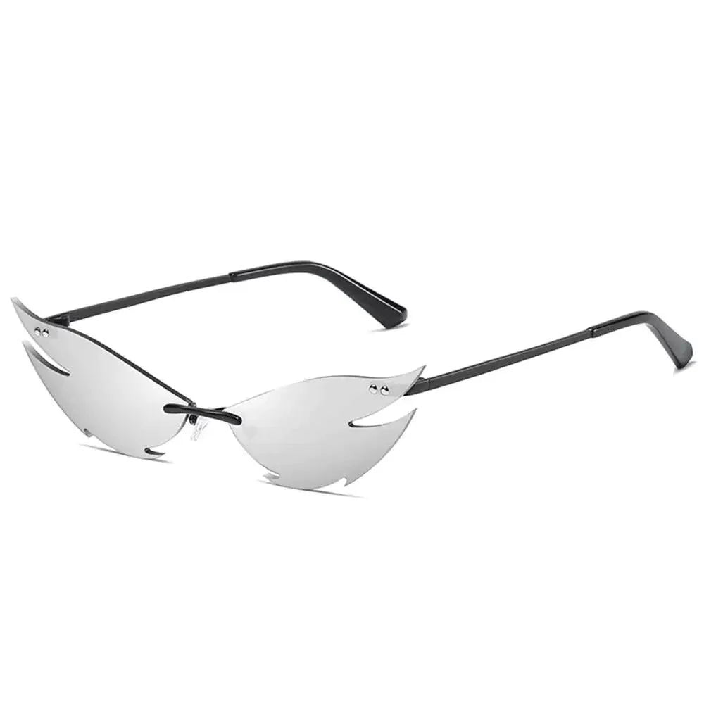Unisex Elegant Diamond Shape Rimless Sunglasses Vintage Sun Glasses Cute Designs Excellent Gift For Summer -STIL32SU32N- Melted Glam LLC