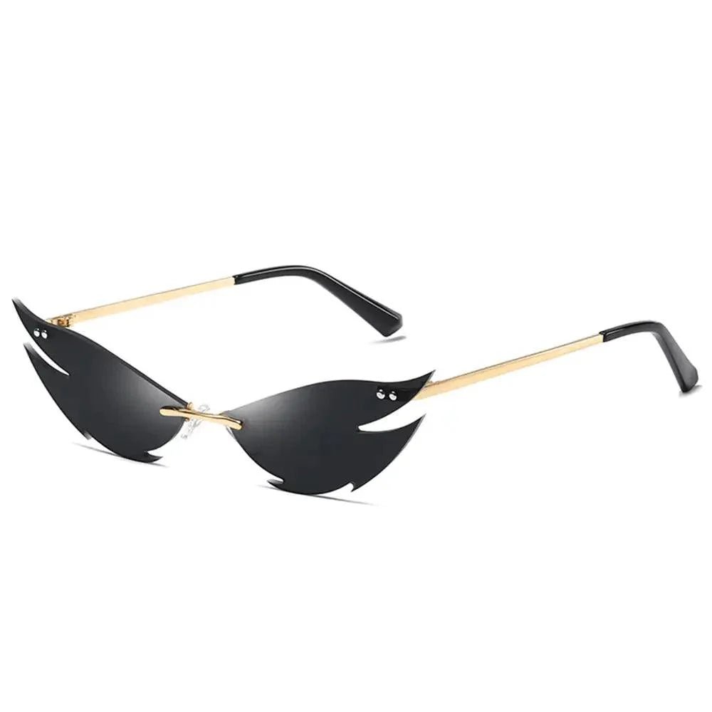 Unisex Elegant Diamond Shape Rimless Sunglasses Vintage Sun Glasses Cute Designs Excellent Gift For Summer -STIL32SU32N- Melted Glam LLC