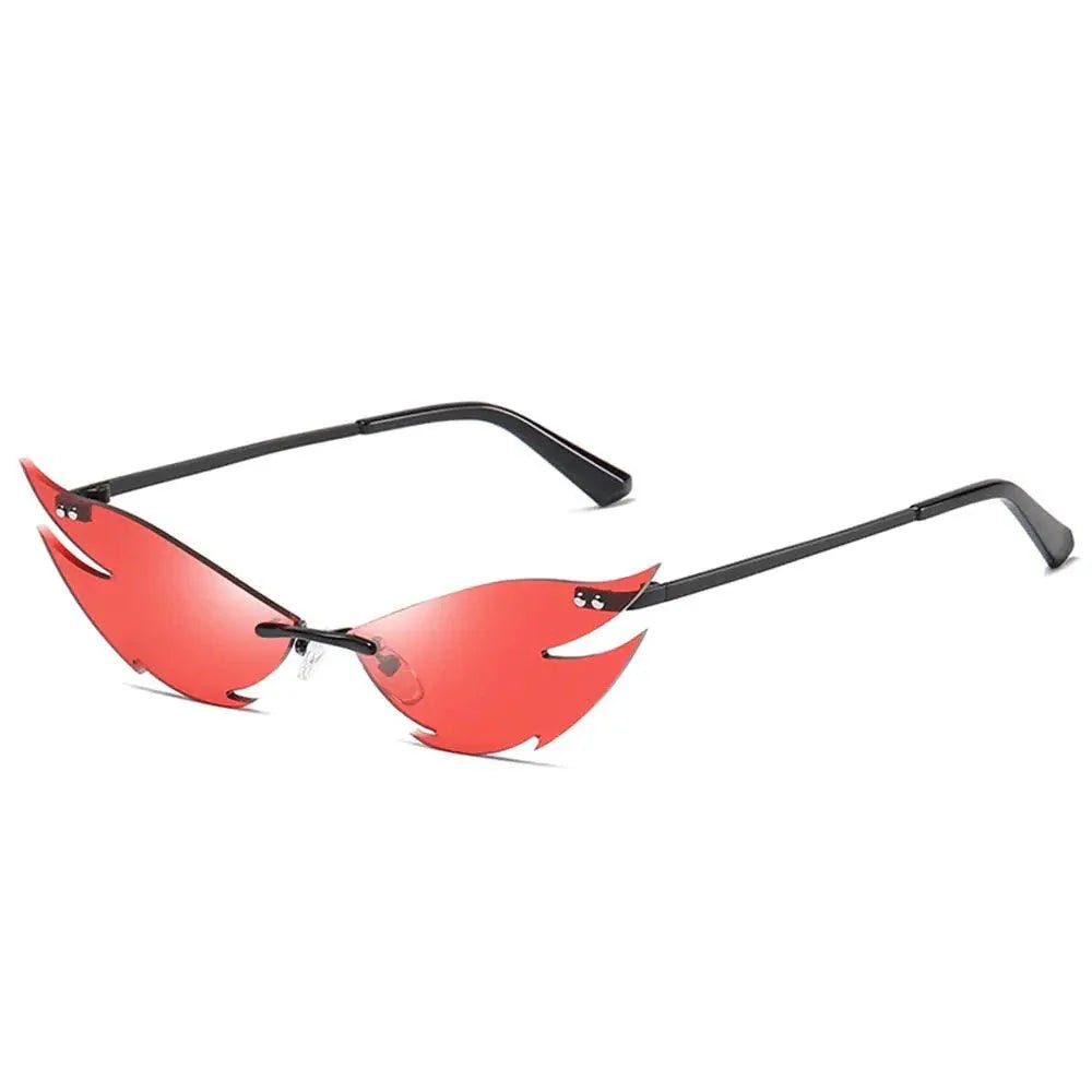 Unisex Elegant Diamond Shape Rimless Sunglasses Vintage Sun Glasses Cute Designs Excellent Gift For Summer -STIL32SU32N- Melted Glam LLC