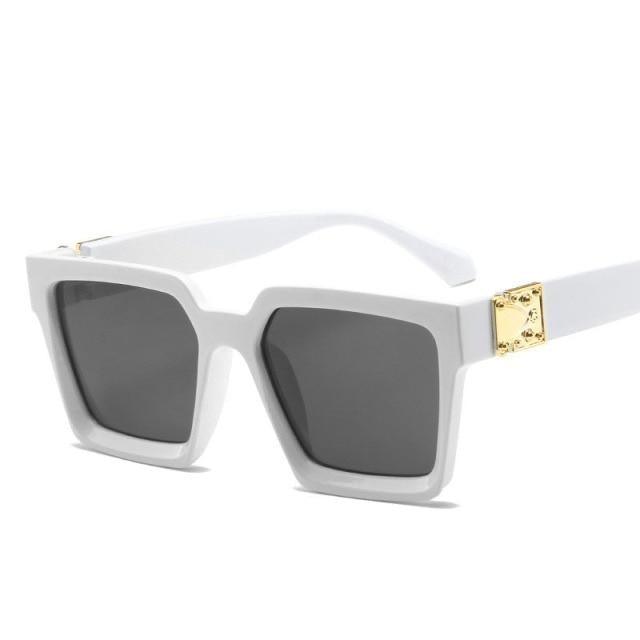 Unisex Polarized Black Summer Sunglasses Classic Style Sunglasses For Men Square Shape Design Eyeglasses For Men/Women Luxury Mirror Retro Style High Quality Glasses For Female -sunglasses- Melted Glam LLC