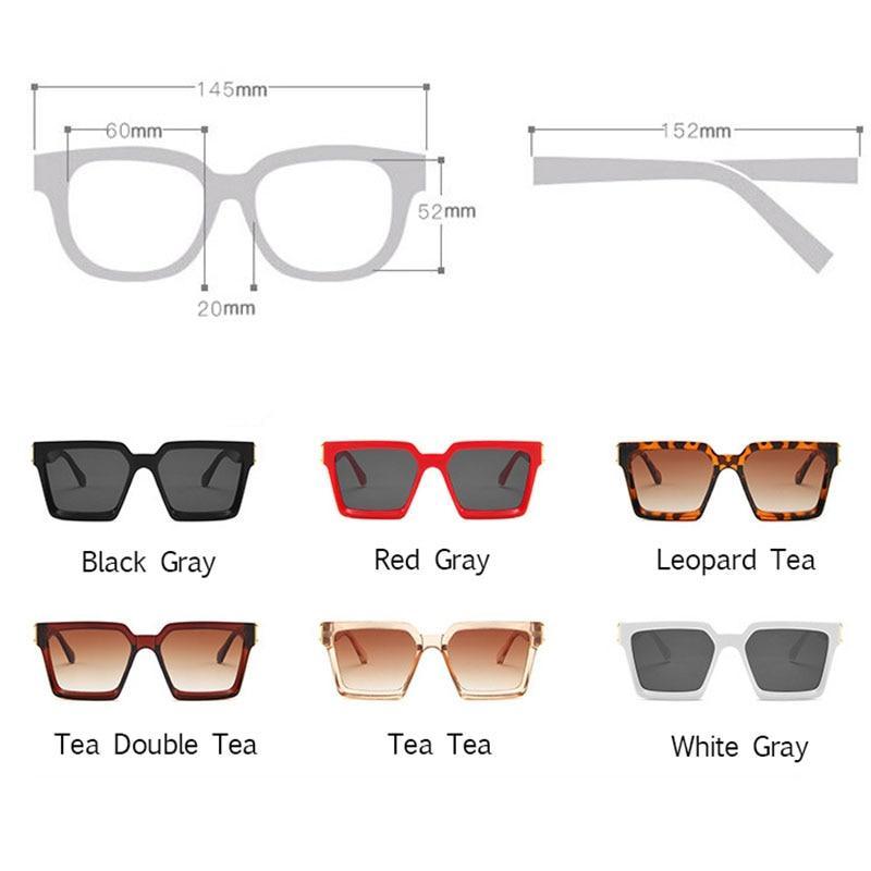 Unisex Polarized Black Summer Sunglasses Classic Style Sunglasses For Men Square Shape Design Eyeglasses For Men/Women Luxury Mirror Retro Style High Quality Glasses For Female -sunglasses- Melted Glam LLC