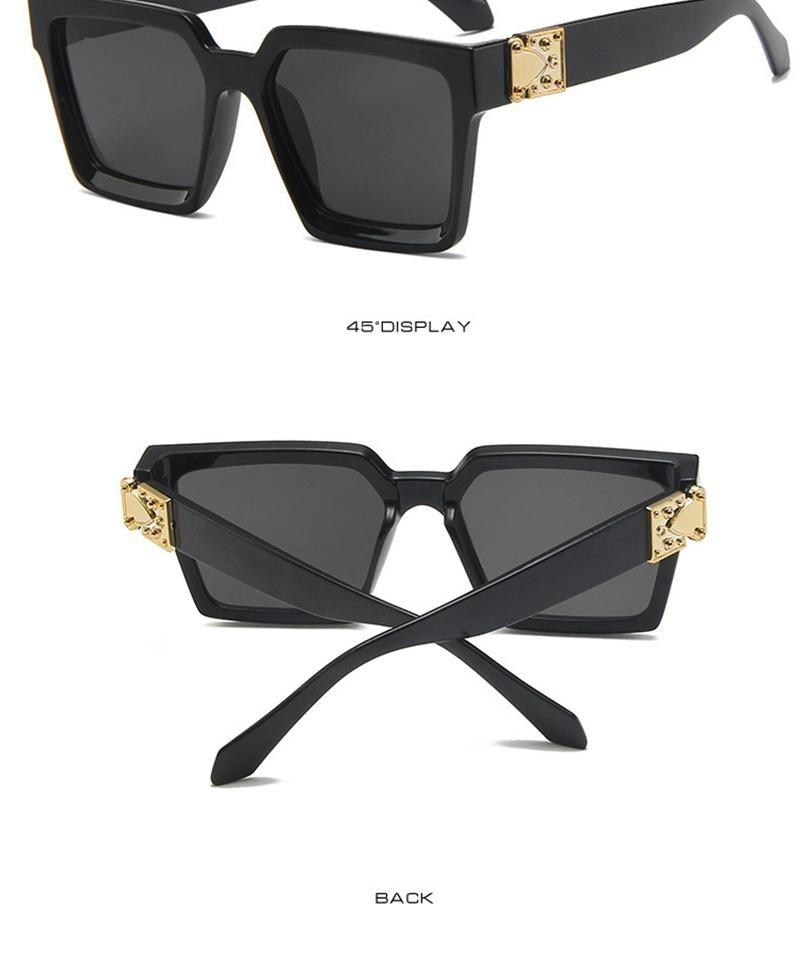 Unisex Polarized Black Summer Sunglasses Classic Style Sunglasses For Men Square Shape Design Eyeglasses For Men/Women Luxury Mirror Retro Style High Quality Glasses For Female -sunglasses- Melted Glam LLC
