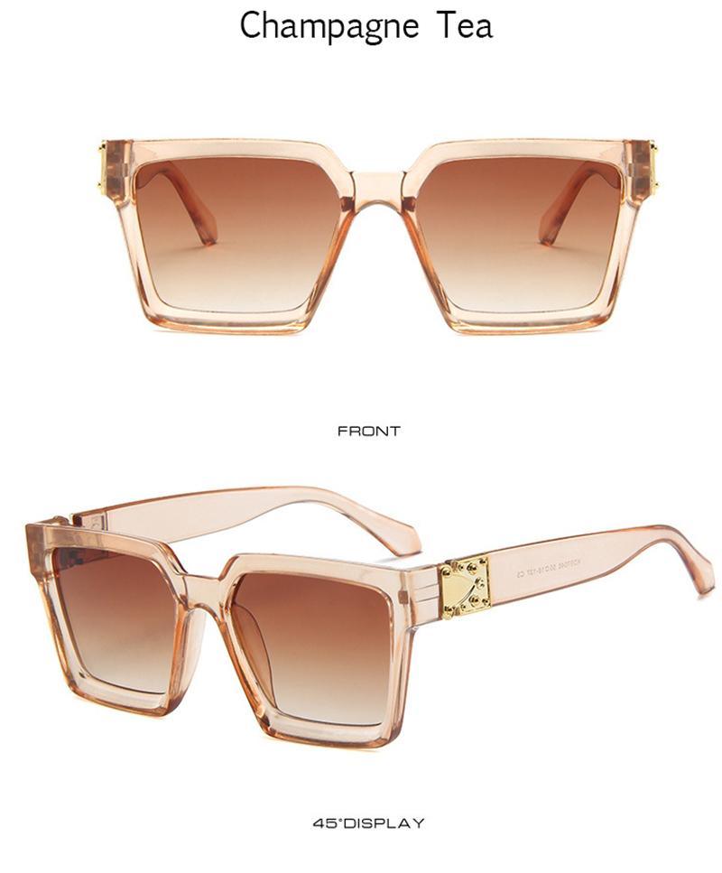 Unisex Polarized Black Summer Sunglasses Classic Style Sunglasses For Men Square Shape Design Eyeglasses For Men/Women Luxury Mirror Retro Style High Quality Glasses For Female -sunglasses- Melted Glam LLC