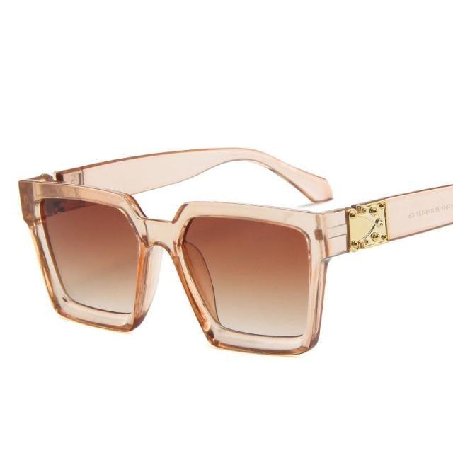 Unisex Polarized Black Summer Sunglasses Classic Style Sunglasses For Men Square Shape Design Eyeglasses For Men/Women Luxury Mirror Retro Style High Quality Glasses For Female -sunglasses- Melted Glam LLC