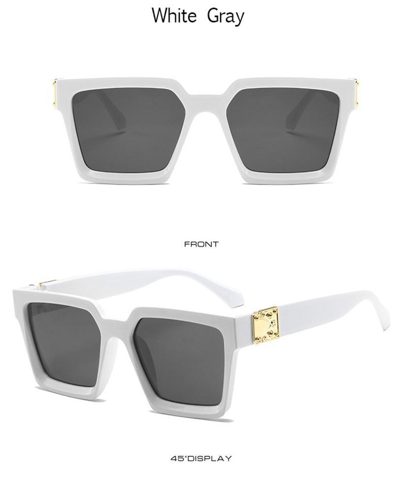 Unisex Polarized Black Summer Sunglasses Classic Style Sunglasses For Men Square Shape Design Eyeglasses For Men/Women Luxury Mirror Retro Style High Quality Glasses For Female -sunglasses- Melted Glam LLC