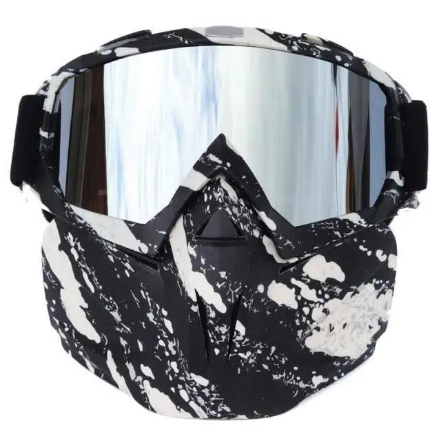 Unisex Snowboard Glasses Snowmobile Skiing Goggles For Men Women Windproof Sunglasses With Detachable Mask -Sunglasses- Melted Glam LLC